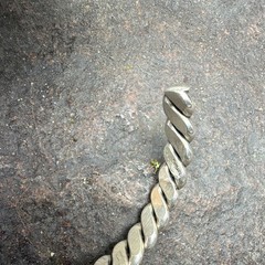 Vintage Sterling Twisted Cuff Bracelet 5mm Wide 10.7 grams See Pics/Description