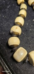 Vintage Horn/bone Bakelite And Elephant Horn necklace Rare Treasure Beautiful