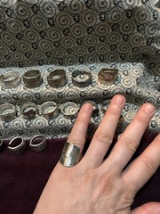 Spoon Ring Lot Of 18 Silver Plated &Stainless Steel Antique & Vintage