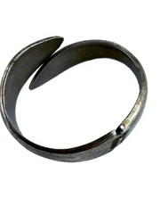 Vintage Silver Tone Wrap Around Spring Tension Bracelet