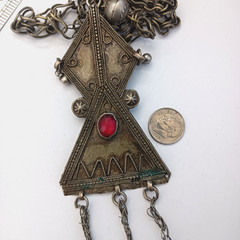 Ethnic Chandelier Necklace Boho Folk Bell Fringe Tribal Middle Eastern Statement