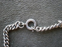 Close Curb Small Link Vintage Sterling Silver Bracelet 7.25″ ~ 8.9g