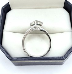 Unusual Sterling Silver Kite Cut Genuine AMETRINE Ring STS Sz7 Vintage Jewelry