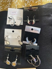 Lot Of 32 Assorted Pairs Mostly Vintage Earrings For Pierced Ears