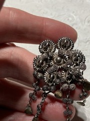 J Tostrup 830 Silver Solje Wedding Brooch Pin Victorian Antique Norway