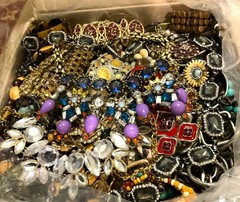 3 Lbs Pounds Unsorted Huge Lot Jewelry Vintage Now Junk Art Craft Treasure Fun