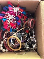 Huge Lot of Vintage to Modern Costume JEWELRY Lot Mixed Tangled , Crafted 13lb