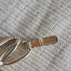 Vintage Women’s Abalone Shell Chain Link Bracelet Silver Tone 7″