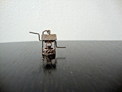 VINTAGE 1980s WORKING 3D WISHING WELL STERLING SILVER STAMP 925 CHARM/PENDANT