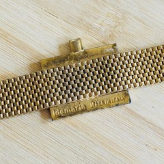 VTG Sonia Demaria Italy Bracelet Wristwatch Chunky rhinestone LDeMaria Couture