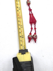 Antique 1920’s Red Ventian Glass Flapper Sautoir Necklace