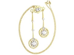 Antique 0.93Ct Diamond and 18k Yellow Gold Necklace Circa 1920