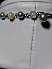 S401 Vtg Set Japan Multi Strand Beaded Necklace Clip Earrings Glass Faux Pearl