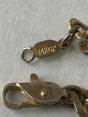 Vintage Bold Chunky 14KGP 23″ Chain Necklace. Foldable Links. From Flat to 4mm.