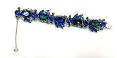 JULIANA D&E Parure Blue Heliotrope Olivine Accents Reference #1199 & 5474