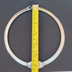 VINTAGE KJL FOR AVON Omega Collar Choker Necklace Dual Tone Silver Gold
