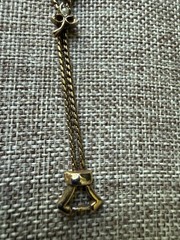 Goldette Vintage Charm Slide Bracelet Gold Tone Enameled 7 Inches Flower Star