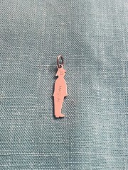 Fine Enamel 10k Gold Charm Bahamas Nassau Traffic Policeman Vintage 1970 Retro !