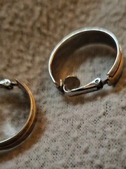 Vintage Avon Gold&silver Tone Clip On Earrings 1970-1990