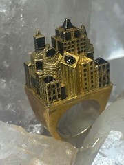 City Scape size 11.25 ring buildings architectural band