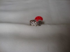VINTAGE 1970-80s “LOVE” WEAVED RING STERLING SILVER STAMPED 925 SZ 7