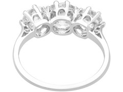 Antique 3.00Ct Diamond and Platinum Trilogy Ring Circa 1915