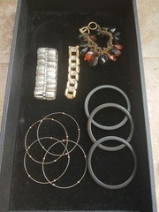 Vintage-Modern Costume Jewelry Mix Lot 20+ Necklaces Watches Earrings Bracelets