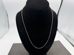 1.51g Vintage Sterling Silver 925 Curb Chain Necklace 20 in M