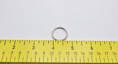 Shube Sterling Silver Rope or Oblong Bead Stackable Band Ring ~ Size 9