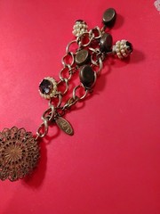 FABULOUS ESTATE KD JUDY LEE PURPLE LAVENDER~AB VTG RS LG BRACELET 😍🔥