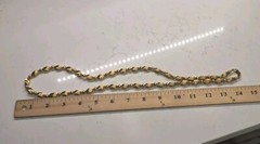 napier necklace Long Yellow Gold Tone Excellent Barely Worn Vtg 1970s-1980s 28″