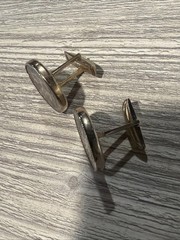 1913 Flat Ground Buffalo Nickel Cuff Links