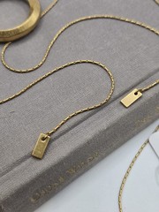 Madewell Sliding Ring Bolo Necklace Western Gold Rope Lariat 40″ Glam 70s
