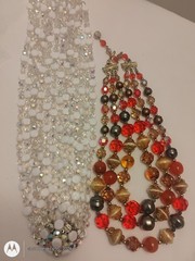 Vintage Jewelry Lot Vendome Trifari Kramer Art Warner RS Glass Crystal+