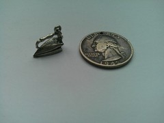 Vintage Sterling Silver Clothes Iron Charm