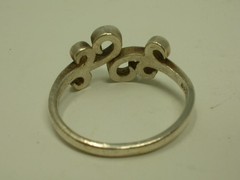 Vintage 925 Sterling Silver Bypass Swirl Ring Size 5.25 Signed S925 Estate Find
