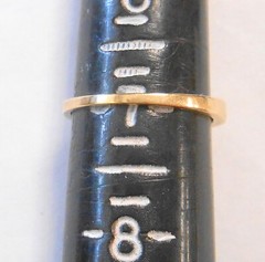 Classic Channel Set ..06ctw 13 Diamond 14K Yellow Gold 2.5mm Band Ring Size 7