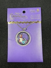Necklace Glass/enamel/antique Silve-finished “pewter” (zinc Based Alloy)
