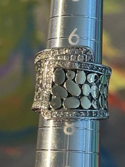 Amelia Silver Plate Vintage Mixed Lot: 9 Rings & Bracelets Silver Plate Metal