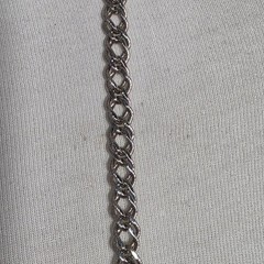 Monet Long Silver-Tone Curb Chain Necklace Textured Rope-Like Appearance