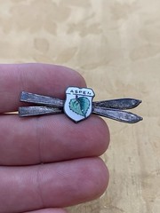 Vintage Sterling Silver 925 Tested Estate Acquired Aspen Skiing Brooch Pin