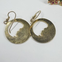 2 Pairs Enamel Earrings Vintage Floral 1980s 1990s Goldtone