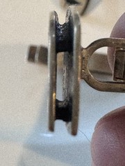 LORE Midcentury Modernist sterling silver CUFFLINKS with TIE BAR — Bird design