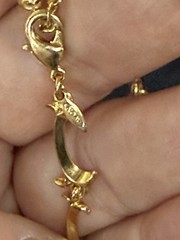 Vintage Avon Extraordinary Briolette Vine Gold Tone Tear Drop Y Dangle Necklace
