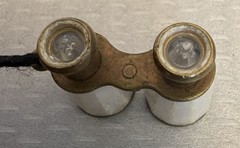 Antique Stanhope Oratory Saint Joseph Montreal Souvenir MOP Binocular Charm Fob