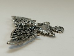 VTG Sterling 925 Art Nouveau Style “Titiana Queen Of The Fairies” Winged Brooch