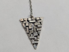 Upside Down Triangle Pendant Choker Necklace Geometric Hipster Chain Charm
