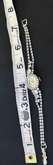 Vintage Ladies ESTATE SIGNED REGENCY RHINESTONE WIND-UP Wrist Watch