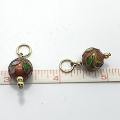 Vintage Interchangable Cloisonne Charms for Hoop Earrings *style choice