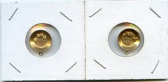Nice Pair of Yukon Gold Pan w/Nuggets / Earrings or Pendants 10Kt